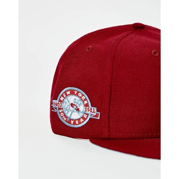 New Era New York Yankees 59FIFTY Fitted Hat 50TH Anniversary 1903-52 Patch 7 1/2 - Picture 6 of 7